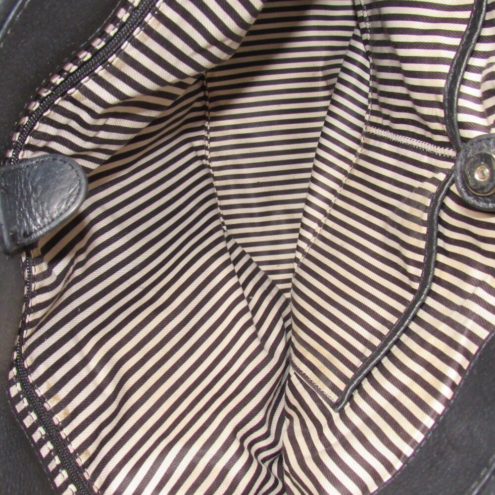Kate Spade Cobble Hill Andee Black Leather Tote Bag Chain Strap - Picture 13 of 14